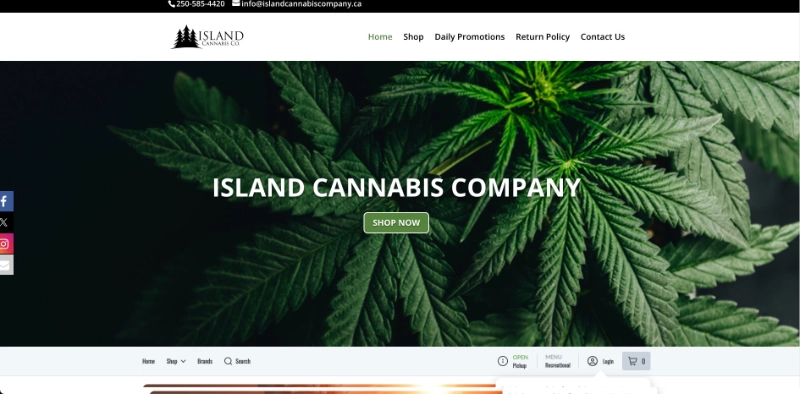 island cannabis-800 image of the island cannabis website